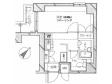 新品家具付きマンション新川5の間取り図画像