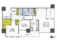 コートレジデントタワーの間取り図画像